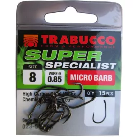   Trabucco Super Specialist 14 Cârlig cu ochet, cu barbă 15 buc