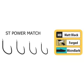   Trabucco St Power Match 14 Cârlig cu placă, cu barbă 15 buc
