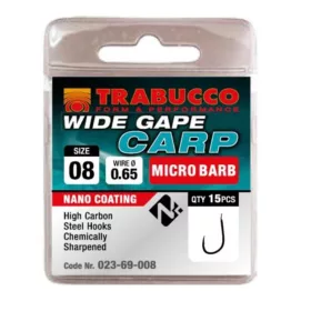   Trabucco Wide Gape Carp 16 Cârlig cu paletă, cu barbă 15 buc