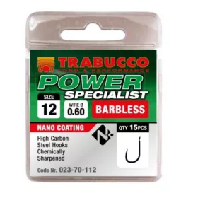   Trabucco Power Specialist 12 Cârlig cu paletă, fără barbă 15 buc