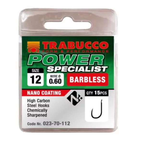 Trabucco Power Specialist 14 Cârlig cu paletă, fără barbă 15 buc