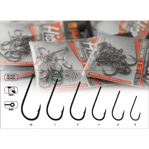 Trabucco Hisashi 11014 1/0 Cârlig pentru răpitori 13buc