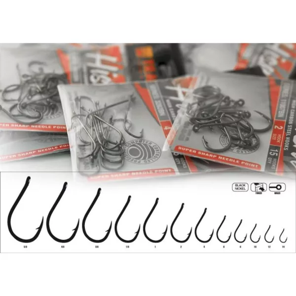 Trabucco Hisashi 10026 5/0 Cârlig pentru pești răpitori 6buc