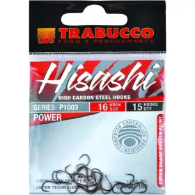 Trabucco Hisashi P1003 16 Cârlig cu Ochet și Barbă 15buc