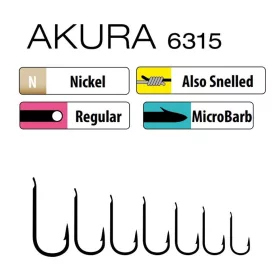 Trabucco Akura 6315 20 Cârlig cu paletă, cu barbă 15 buc
