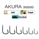 Trabucco Akura 3000G 18 Cârlig cu placă, cu barbetă 15buc