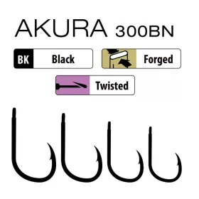 Trabucco Akura 300 BN 06 Cârlig cu placă, cu barbă 10buc