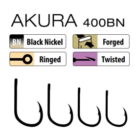   Trabucco Akura Continental 400 BN 04 Cârlig cu ochet, cu barbă 10buc