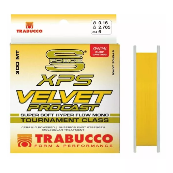 Trabucco S-Force XPS Velvet Pro Cast 300m 0,35mm Fir Monofilament Principal