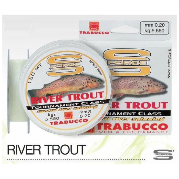 Trabucco S-Force Spin-River Trout 150m 0,16mm Fir principal monofilament