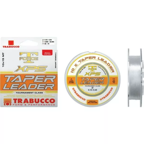 Trabucco T-Force XPS Taper Leader 10*15m 0,57-0,23mm Lider Monofilament