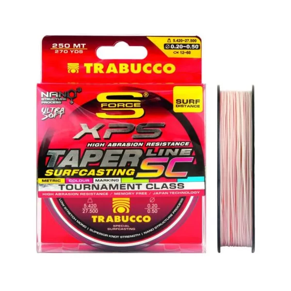 Trabucco Taper Line SC Surfcasting 250m 0,45-0,20mm Fir monofil principal
