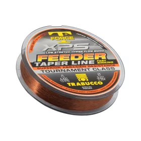   Trabucco TF XPS Feeder Taper Line Barna 0,22-0,35mm 200m Elvékonyodó Monofil Zsinór