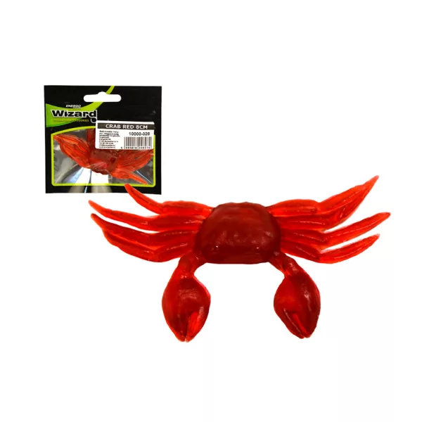Wizard Crab Roșu 8cm Imitatie Rac