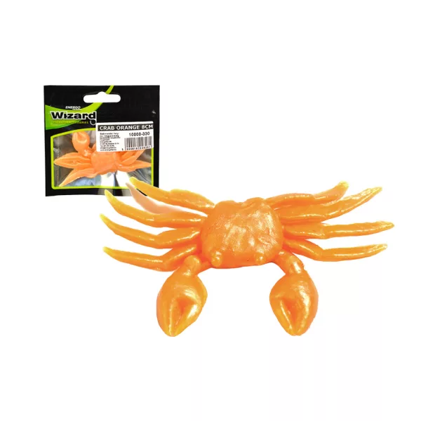 Wizard Crab Portocaliu 8cm Imitatie Rac