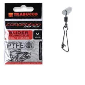   Trabucco Slider Connector SS Sistem de Fixare Plutitor Glisant Teflonat 5 buc