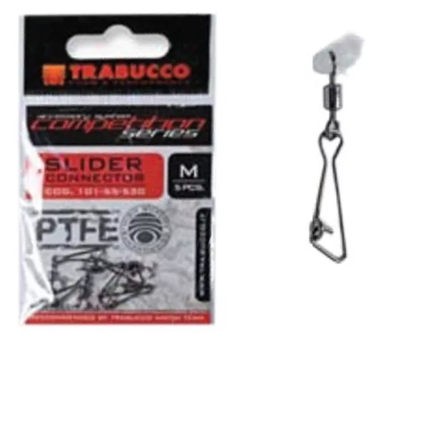 Trabucco Slider Connector M Element de fixare plutitor glisant cu Teflon 5 buc