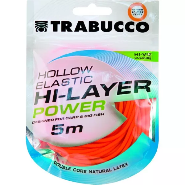 Trabucco Hi-Layer Hollow Elastic Power Cauciuc Tubular Rakós 2,5mm 5m