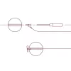 Delphin Q-Stop Stopper Galben-Roz 7mm