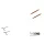 Delphin THE END D-Rig montură legată / 2 buc Montură pre-legată 20cm/0,35mm/#6