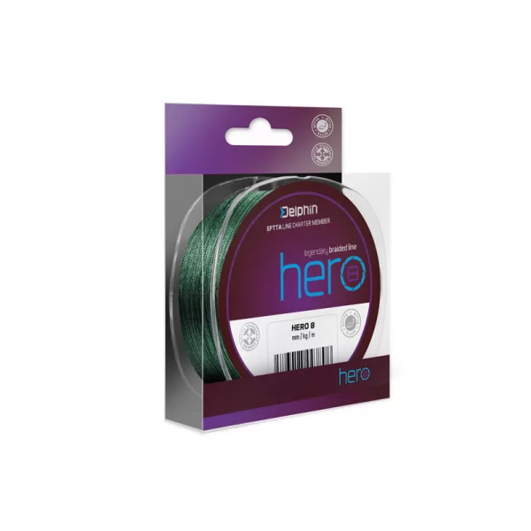 Delphin HERO 8 0,40mm Împletit verde