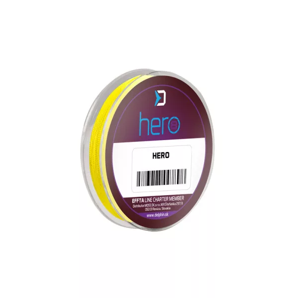 Delphin HERO 8 0,16mm Împletit Galben fluo