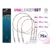 Delphin Set BOMB! strună din oțel cu agrafă/7 fire (75x /20,30,40cm/12kg)