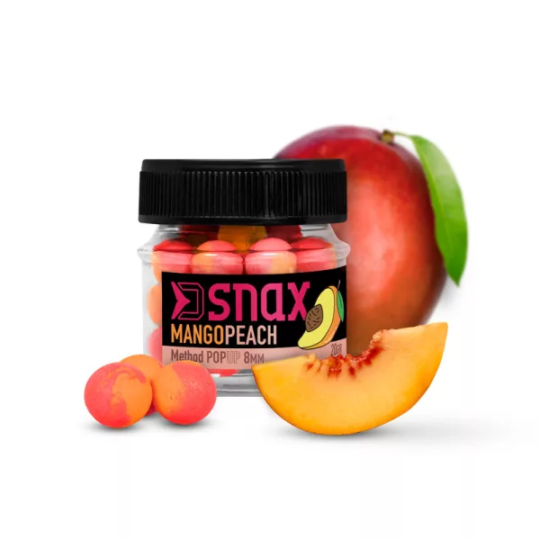 Momeală, nadă - Momeală de cârlig - Delphin D SNAX POP momeală 10mm Mango-Piersică Momeală Pop Up Feeder