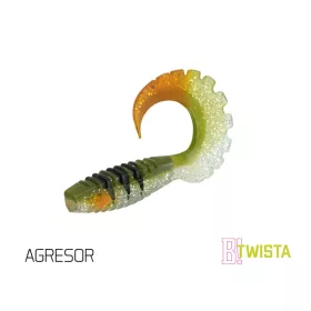 Pește de cauciuc Delphin TWISTA UVs / 5buc 8cm/AGRESOR