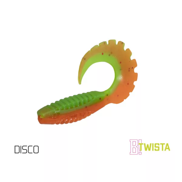 Nălucă de cauciuc Delphin TWISTA UVs / 5 buc 10cm/DISCO