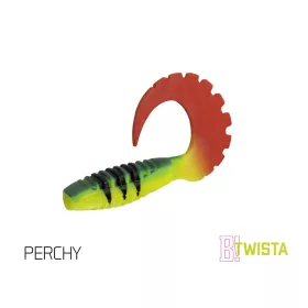 Nălucă de cauciuc Delphin TWISTA UVs / 5 buc 10cm/PERCHY