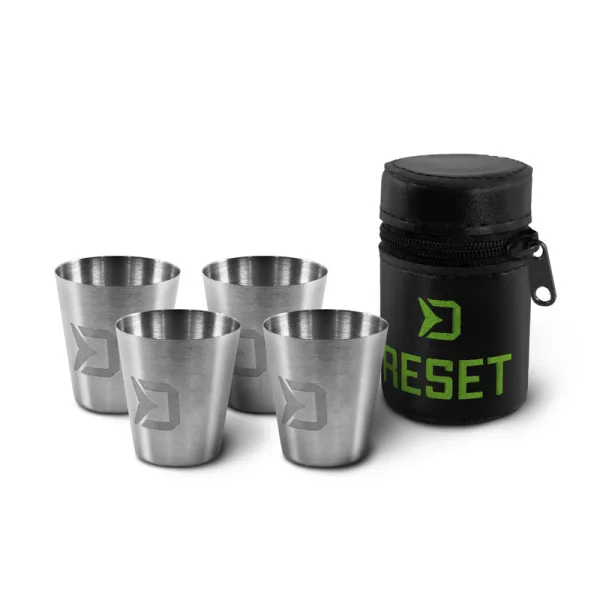 Set de pahare din oțel inoxidabil Delphin RESET 4în1