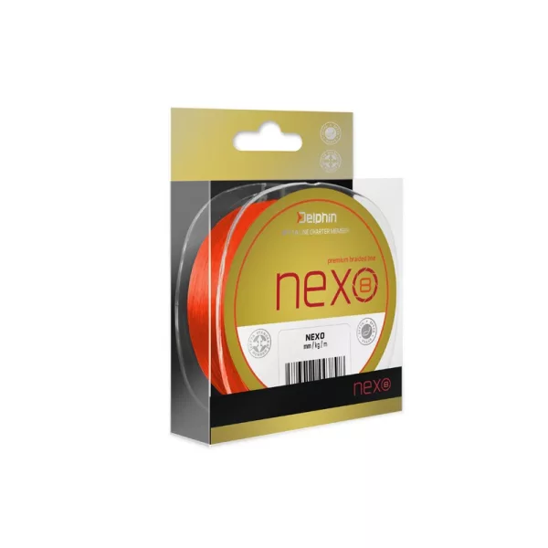 Delphin NEXO 8 / fluo portocaliu 0,10mm 13,6lbs 130m fir principal împletit