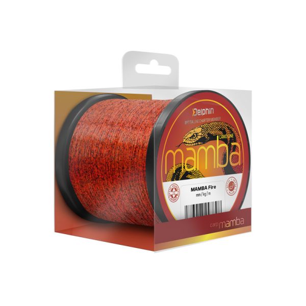 Delphin MAMBA Carp / Fire fir monofilament 0,30mm 600m