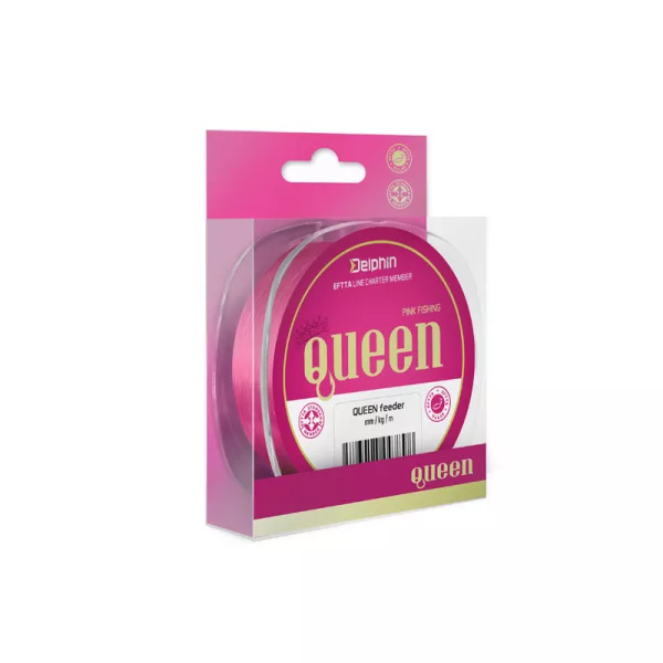 Delphin QUEEN Feeder / roz Fir monofilament 0,28mm 5000m