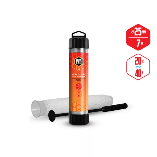 Delphin PVA n 'tastic plasă pe tub de umplere + împingător / 7m - 25mm plasă PVA