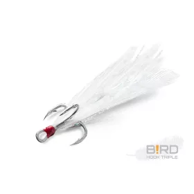 Delphin B!RD Hook TRIPLE / 3buc pene albe #8