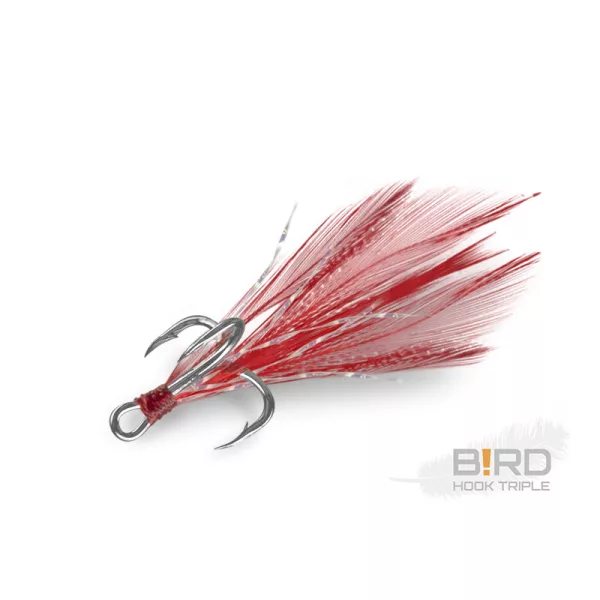 Delphin B!RD Hook TRIPLE / 3buc pene roșii #6