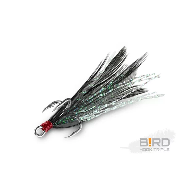 Delphin B!RD Hook TRIPLE / 3buc pene negre #6