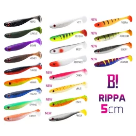   Delphin DuoPACK BOX Top mix BOMB! Rippa / 12x 5 buc 5cm/nalucă moale MIX