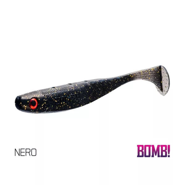 Delphin DuoPACK BOX BOMB! Rippa / 12x 5 buc 5cm/NERO nalucă moale