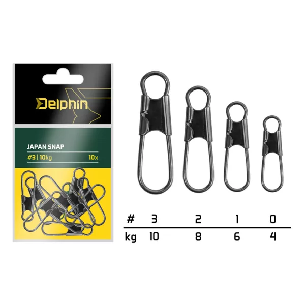 Delphin Japan Snap Agrafă #0 10 buc