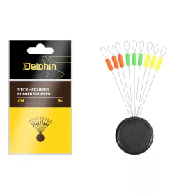 Delphin Stick – Stopper de cauciuc Colorat - M 9 buc