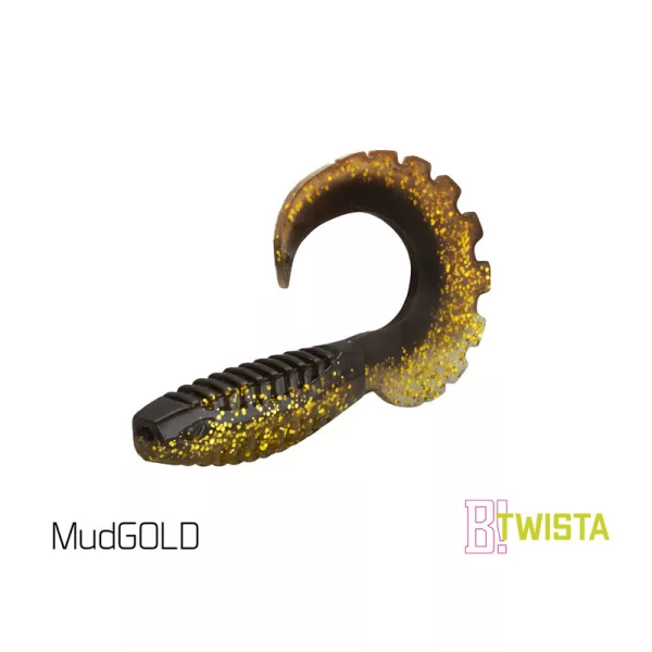 Delphin Twista UVs - MudGold 8cm Momeală plastică 5 buc