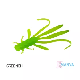   Delphin Manya UVs Nimfa - Greench 10,5cm Momeală plastică 5 buc