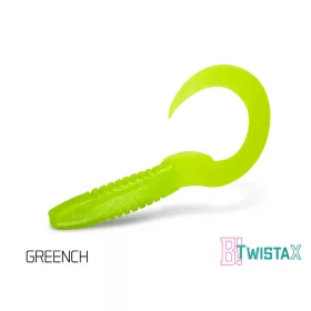  Delphin TwistaX Eeltail UVs - Greench 15cm Momeală Plastică 5 buc