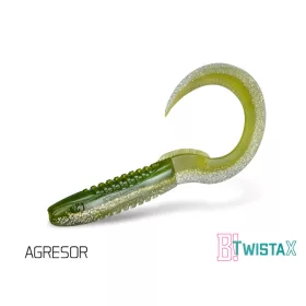   Delphin TwistaX Eeltail UVs - Agresor 15cm Momeală plastică 5 buc