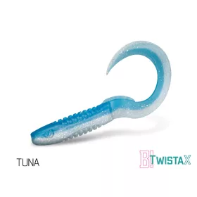   Delphin TwistaX Eeltail UVs - Tuna 15cm Momeală plastic 5buc