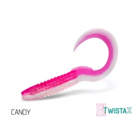   Delphin TwistaX Eeltail UVs - Candy 15cm Momeală de plastic 5 buc