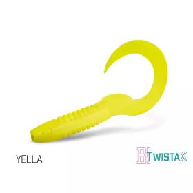   Delphin TwistaX Eeltail UVs - Yella 15cm Momeală plastic 5buc